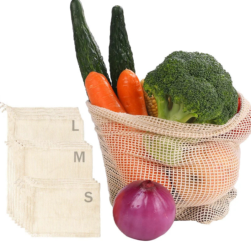 Atlas Reusable Cotton Produce Bags (5-Pack)