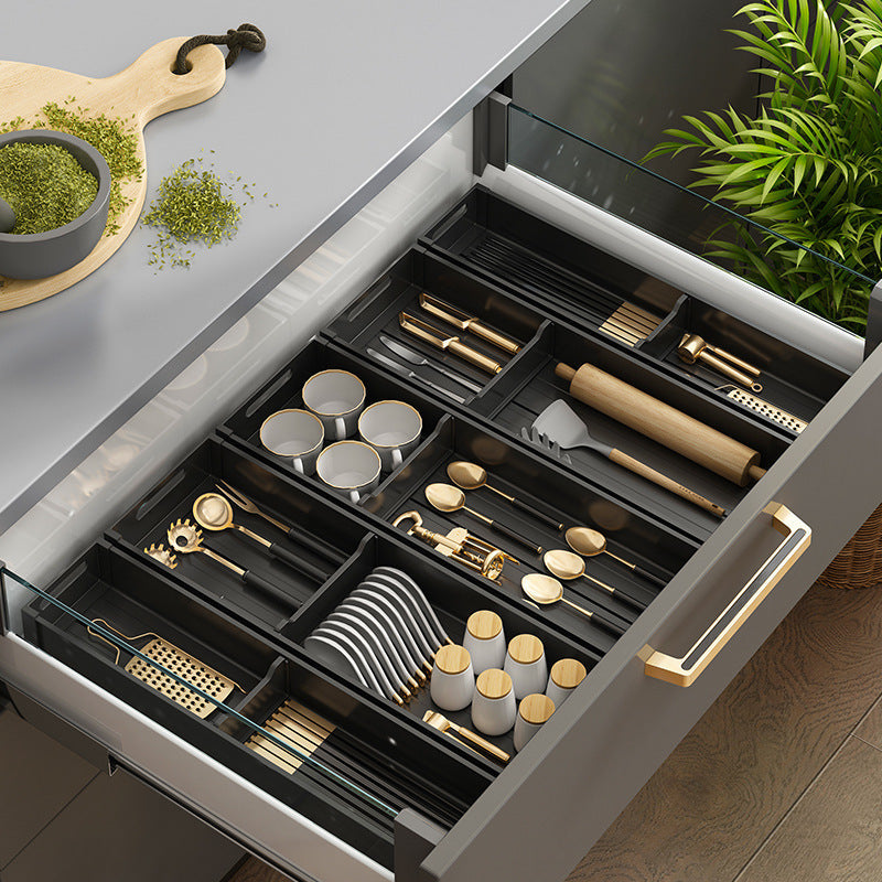 Atlas Adjustable Kitchen Drawer Organizer– Modular Cutlery & Utensil Tray