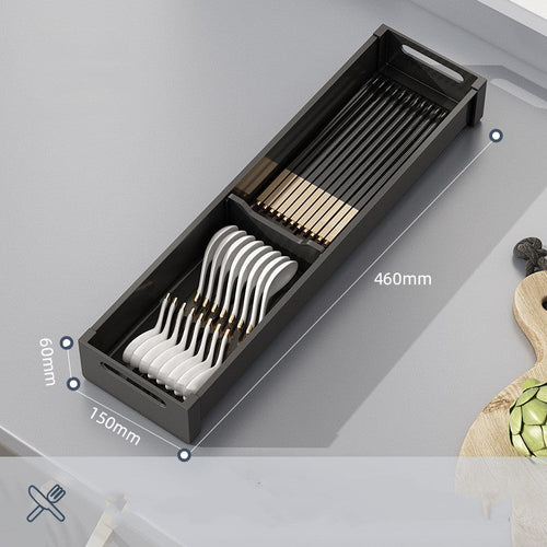 Atlas Adjustable Kitchen Drawer Organizer– Modular Cutlery & Utensil Tray