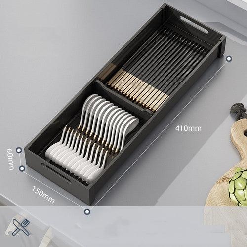 Atlas Adjustable Kitchen Drawer Organizer– Modular Cutlery & Utensil Tray