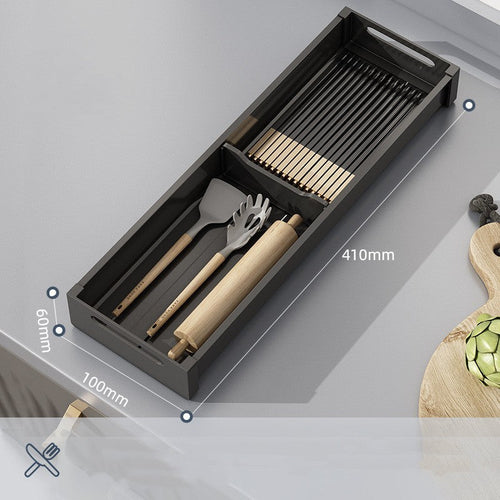 Atlas Adjustable Kitchen Drawer Organizer– Modular Cutlery & Utensil Tray