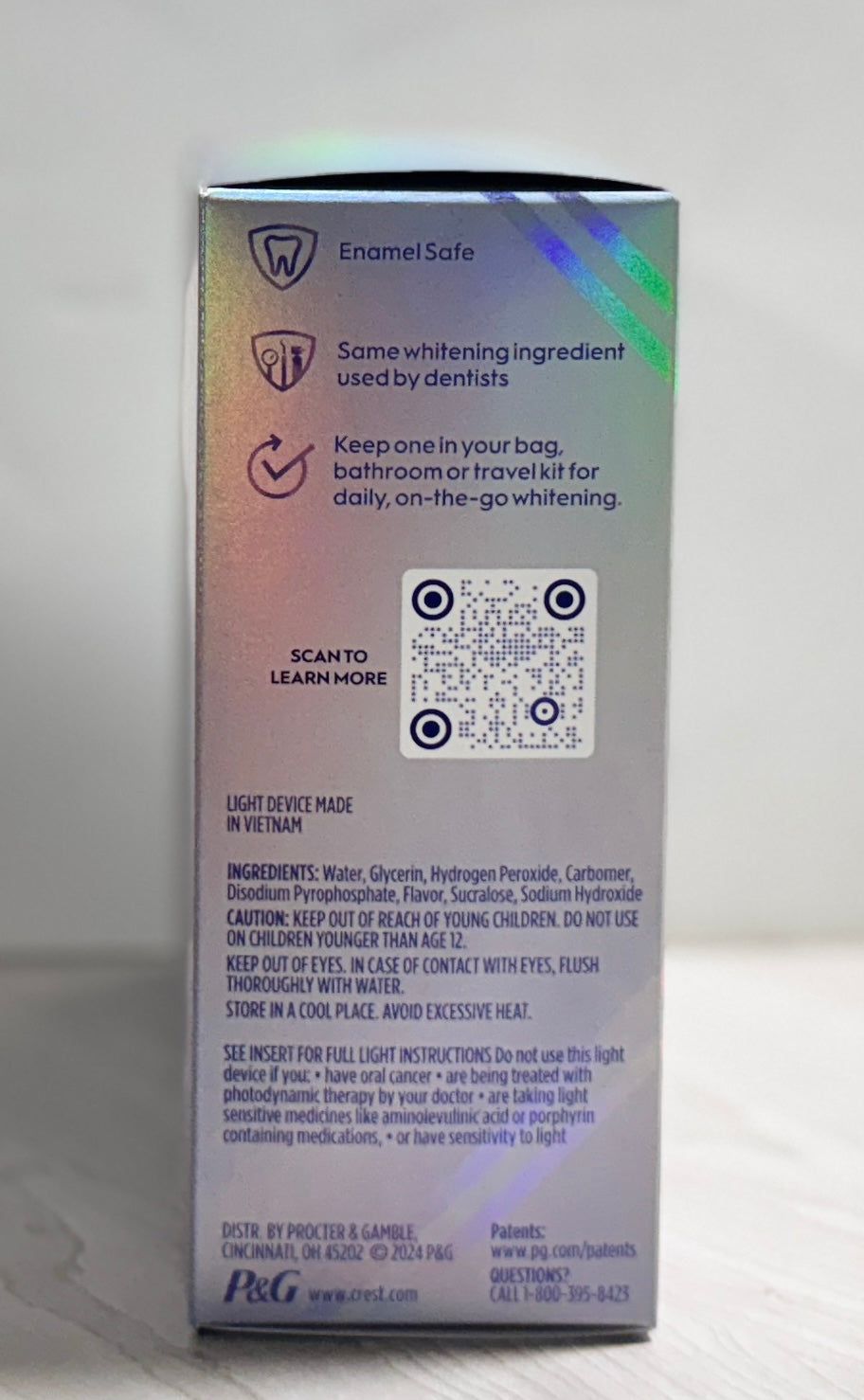 Crest 3D White Whitening Pen + LED Light Kit