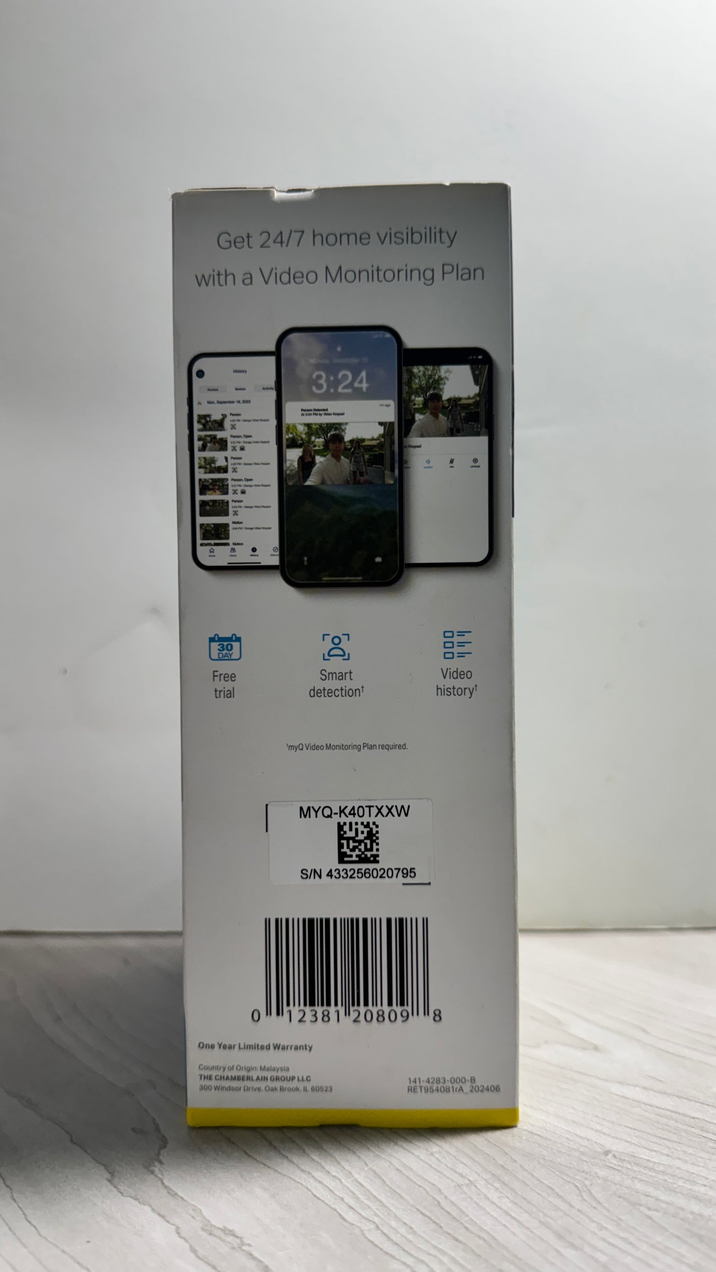 Chamberlain myQ Video Smart Wireless Garage Door Opener Keypad
