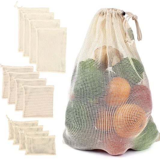 Atlas Reusable Cotton Produce Bags (5-Pack)
